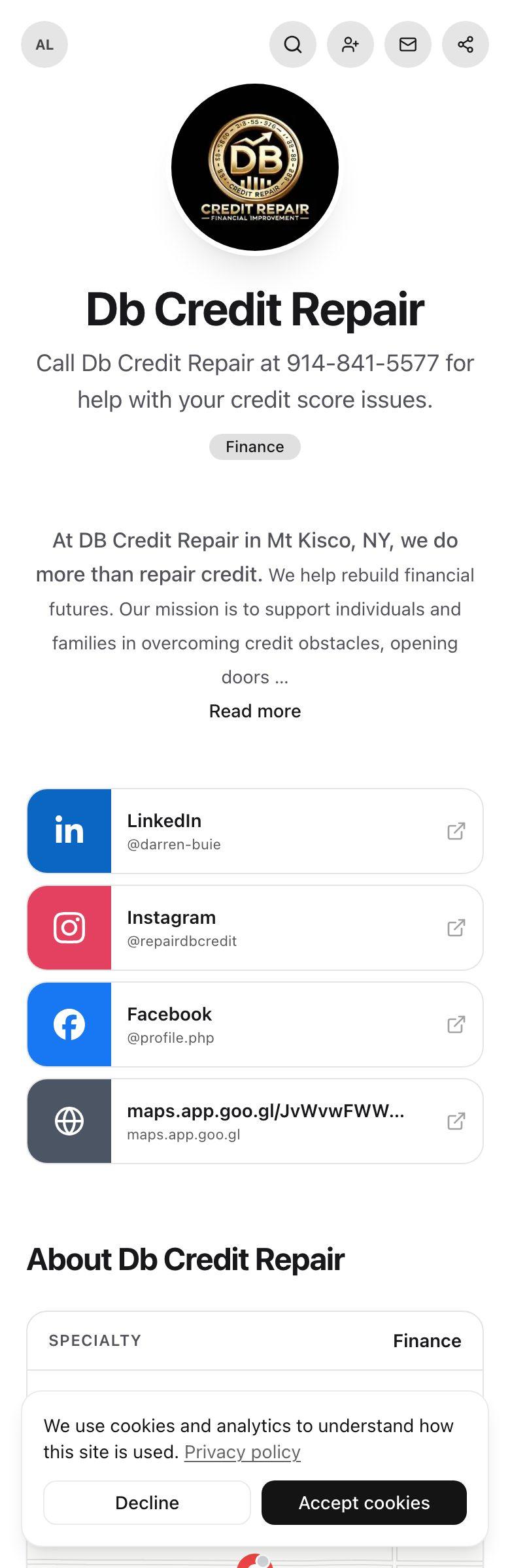 Db Credit Repair's profile preview